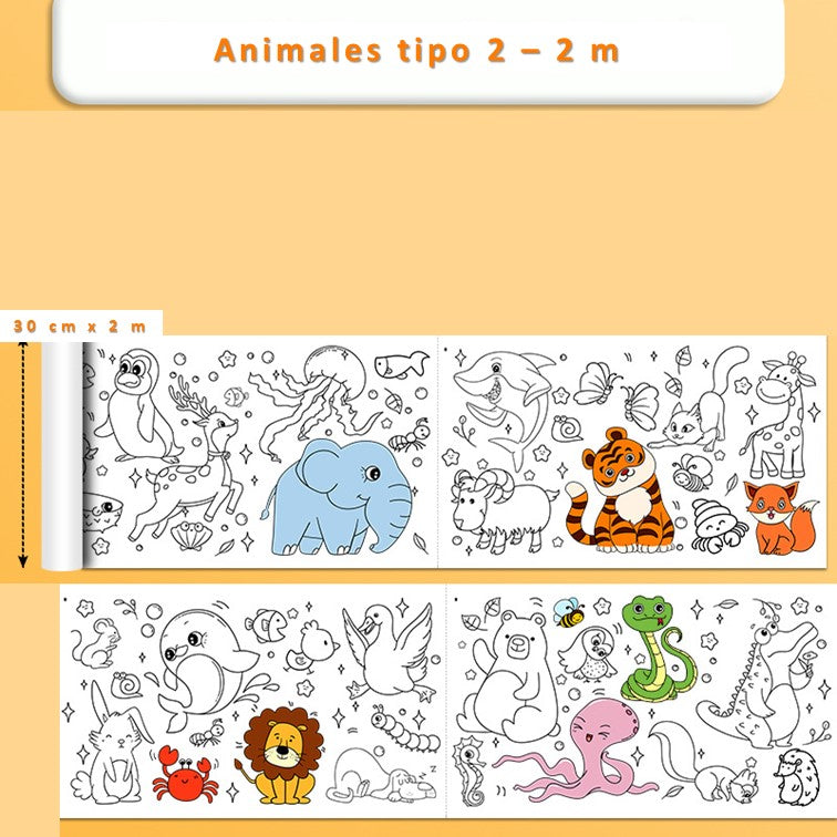 Rollo de papel para colorear Super Color