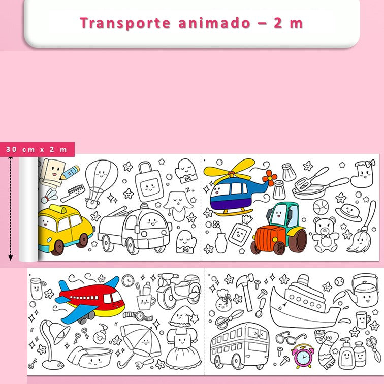 Rollo de papel para colorear Super Color