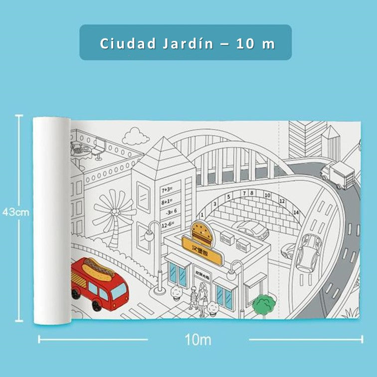 Rollo de papel para colorear Super Color