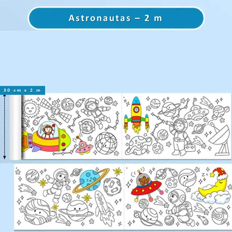 Rollo de papel para colorear Super Color